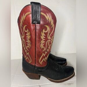 Black and Red Western Boots